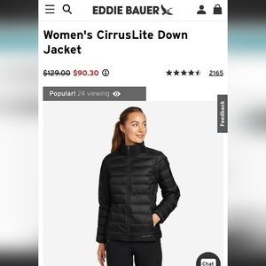 Women's Eddie Bauer CirrusLite Down Jacket MTall